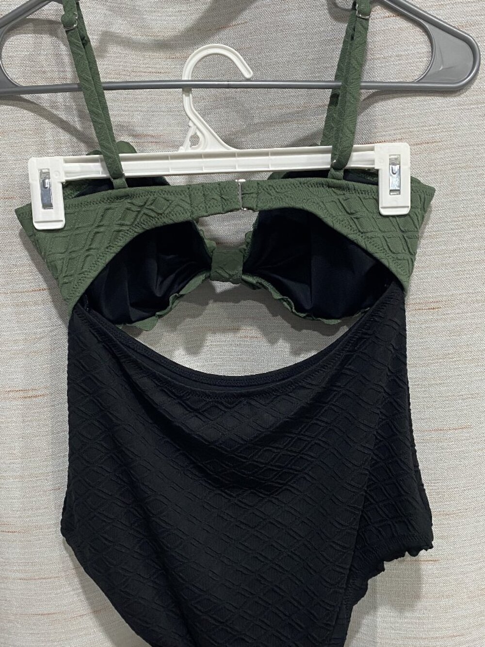 Cupshe One-Piece Swimwear Green Black Medium Womens (264) - Picture 2 of 10